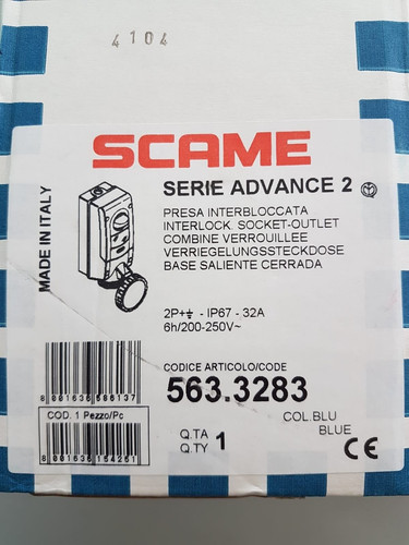 Presa interbloccata scame - presa,