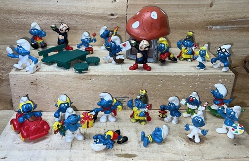 Statuine puffo casa - puffo,, senza