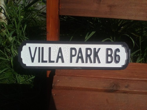Insegna calcio villa park - insegna, b6