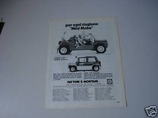 advertising Pubblicità 1982 MINI MOKE
