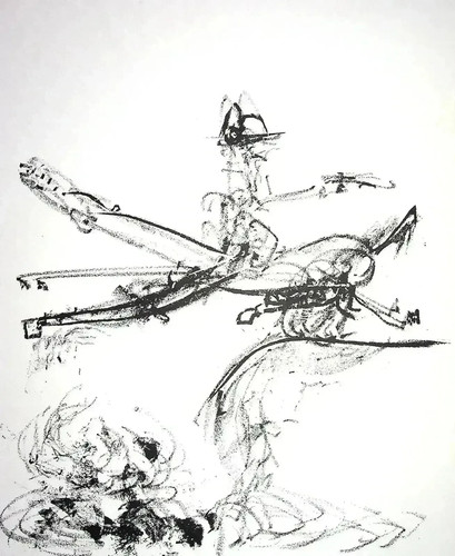 Roberto matta litografia - roberto,