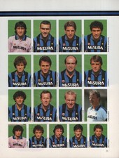 GUERIN SPORTIVO SERIE A 1985/86  2 FOGLI CALCIO ITALIA INTER - RETRO FIORENTINA