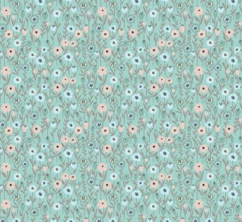 Tessuto nutex verde ditsy - tessuto,