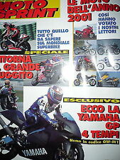 Moto Sprint  N.10  2001:Triumph Daytona 955i, BMW F 650 ST,Piaggio X9 500   FF10