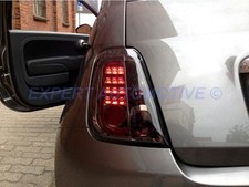 FANALI FARI POSTERIORI FUME' LED PER FIAT 500 CINQUECENTO DAL 2007 --  11/2016