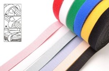 Nastro in velcro biadesivo riutilizzabile di diversi colori, larghezza 10 o 18mm