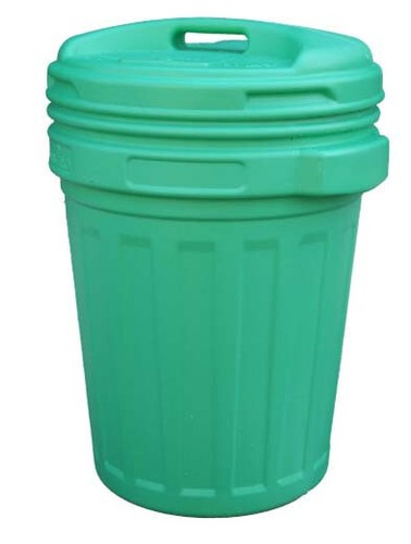 Bidone rifiuti verde con - lt,