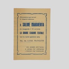 Teatro Napoli Salone Margherita Luigi Mangano anni '30