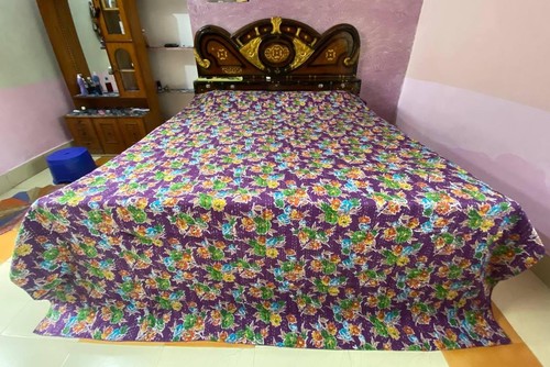 Copriletto kantha throw viola - copriletto,