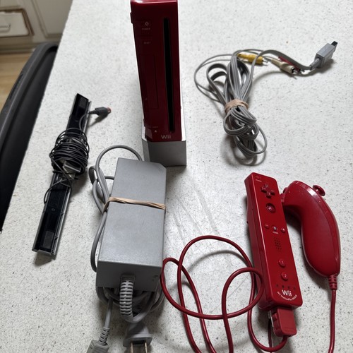Console nintendo wii rossa - console,