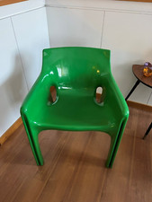 SEDIA POLTRONA DESIGN VICO MAGISTRETTI MOD. VICARIO PER ARTEMIDE MILANO VERDI 