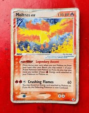 Lotto Carte Pokemon Moltres Ex Fuori Serie 115/112 Rosso Fuoco Verde Foglia