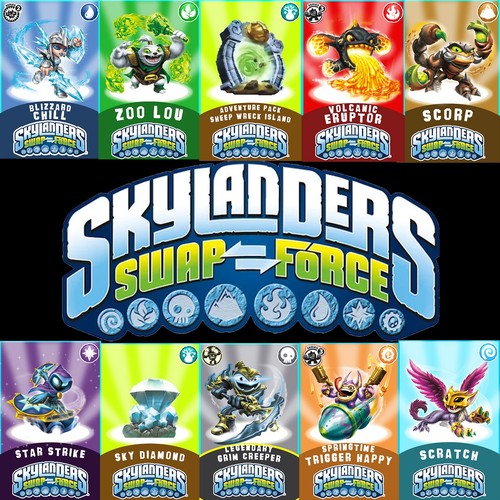 Skylanders swap force nfc - skylanders,