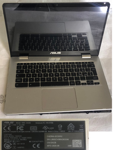 Asus chromebook c423na senza - asus,