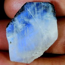 35.85 Cts Naturale Pietra Lunare Arcobaleno Grezzo Cabochon 21x30x6 MM UR315