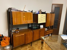 mobile soggiorno/cucina usato,  periodo modernariato anni '50/'60 in legno