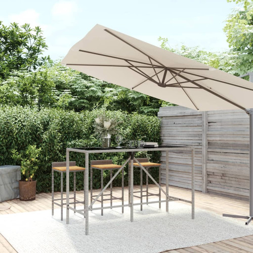 Tavolo bar 180x70x110cm grigio - 180x70x110cm,