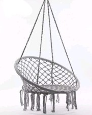 Beige rocking chair, hammock