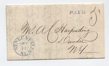 1845 Seneca Falls NY stampless