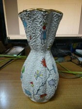 Vaso da fiori in ceramica Volpi - Deruta, anni 60