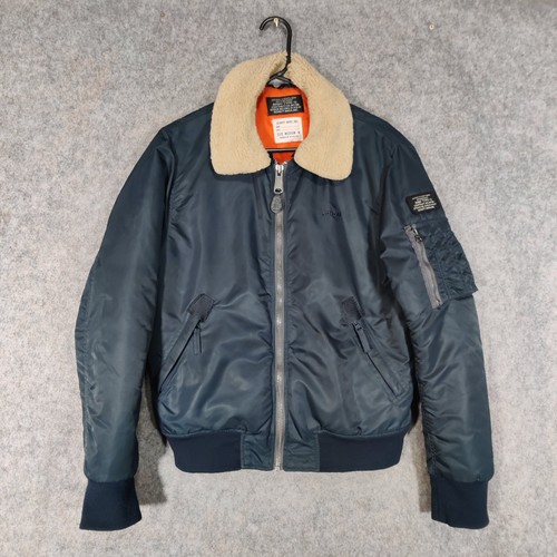 Giacca schott taglia media blu - giacca,