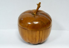 Vintage Wooden Apple Shaped