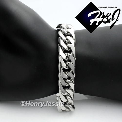 Bracciale uomo acciaio inox - 9",