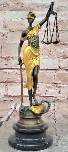 Scultura dea giustizia bronzo - scultura,