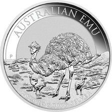 1 oz argento Australia EMU 1