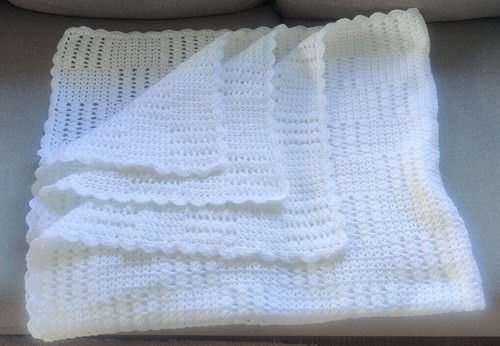 Handmade baby shawl - baby, large