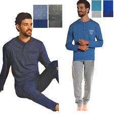 Pigiama uomo in cotone 100 % estivo primavera manica lunga pantalone lungo Vanuè