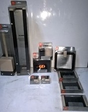 SET ACCESSORI DA BAGNO ALLIBERT-IN PLASTICA-COLORE-CHAMPAGNE E MARRONE-10 PEZZI