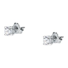 Orecchini UNOAERRE maxi Cubic Zirconia e argento 925 dimensione pietra mm 7