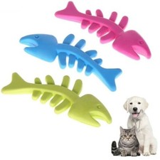 GIOCO GOMMA CANE GATTO 13 cm CUCCIOLO OSSO GIOCATTOLO ANIMALI MASTICAZIONE DENTI