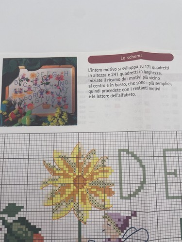 Schema punto croce alfabeto - schema,