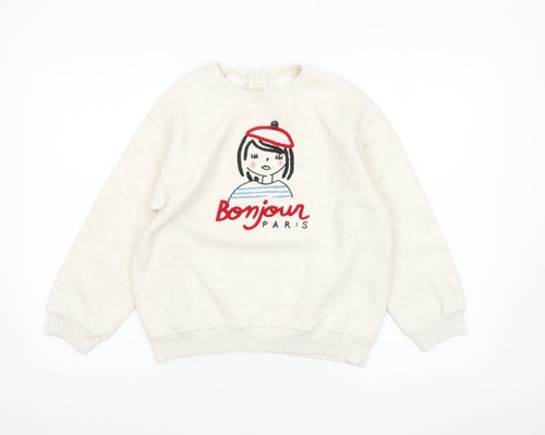 Felpa pullover ricamata zara - ricamata,