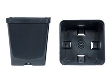 Vasi quadrati colore nero