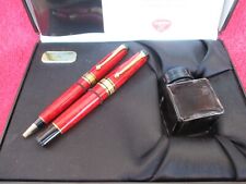 penna stilografica e sfera Aurora 75° anniversario pennino oro tratto M