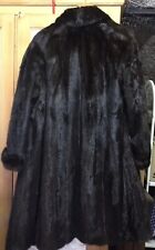 pelliccia di visone Nera