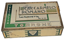 Scatola latta Torrone Romano