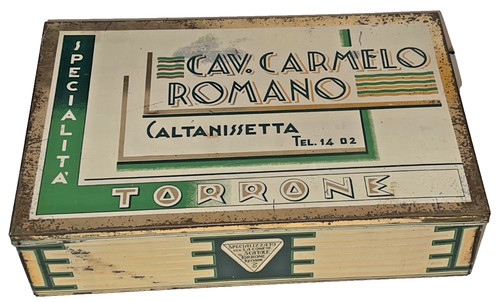 Scatola latta torrone - latta,