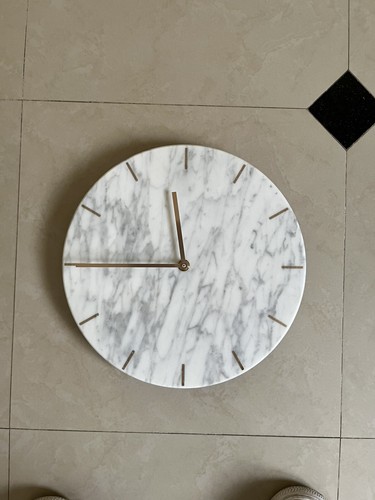 Orologio marmo bianco - orologio, in
