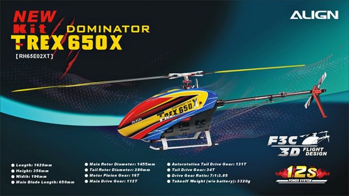 Nuovo kit rex 650x - nuovo, t-rex