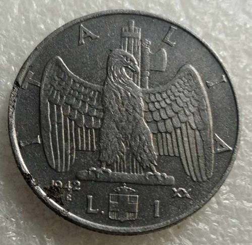 Moneta regno italia - d'italia, aquila