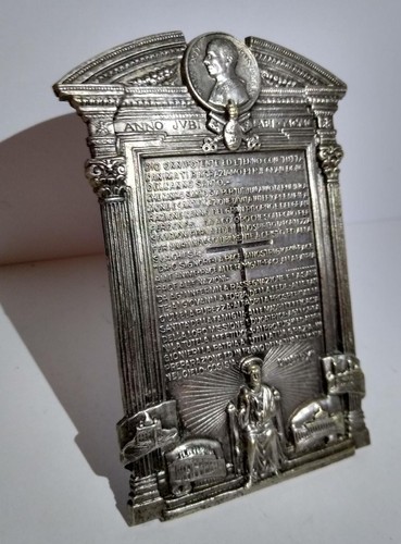 Targa benedizione papa - targa, pio