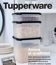 Tupperware Contenitori Dispensa Quadrati Ermetici Sovrapponibili 3 Pz