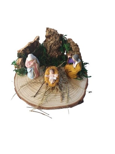 Presepe art2 legno diam cm - presepe, diam.