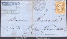 FRANCE N°21 SUR LETTRE