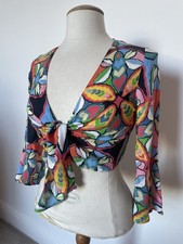 Zara cravatta davanti crop top