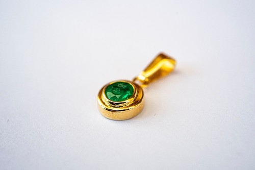 Ciondoli oro18ct smeraldo - ciondoli,